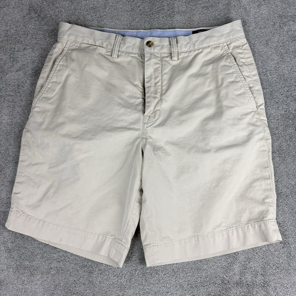 Polo Ralph Lauren Shorts Mens 33 Khaki Tan Stretch Cotton Twill Classic Fit